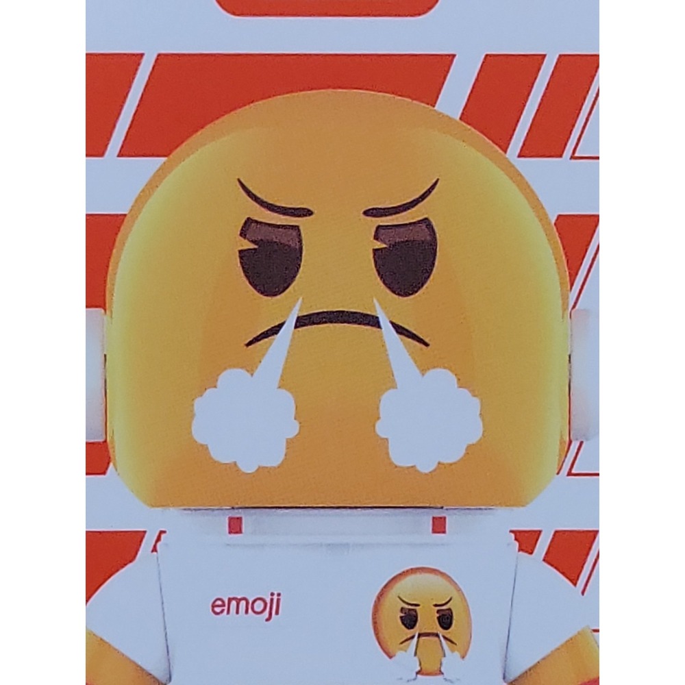 POP MART 100% Mega Space Molly x Emoji Series Figure Doll - Pissed Off